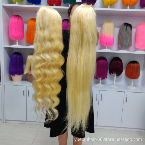 Most Popular Cheap Price Brazilian Human Hair Platinum Blonde Wig Blonde Lace Front Bob Wig Human Hair